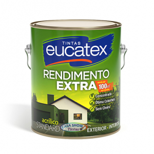 Acrilico Extra Rendimento Eucatex Branco 3,6L 