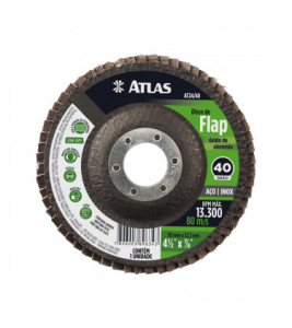 FLAP DISC ATLAS 115MM G 80 ALUMINIO 