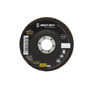 DISCO FLAP ECOINOX FIBRA CONICO 4.1/2 HEAVY DUTY