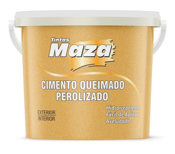 CIMENTO QUEIMADO PEROLIZADO MAZA AMARELO OURO