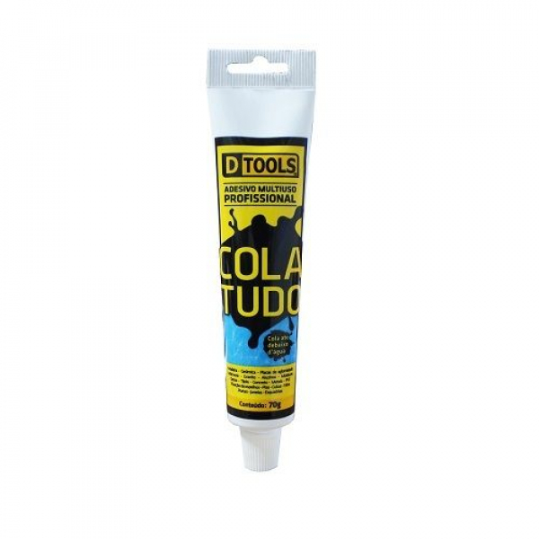 COLA TUDO BRANCO BISNAGA 70 GRAMAS - DTOOLS