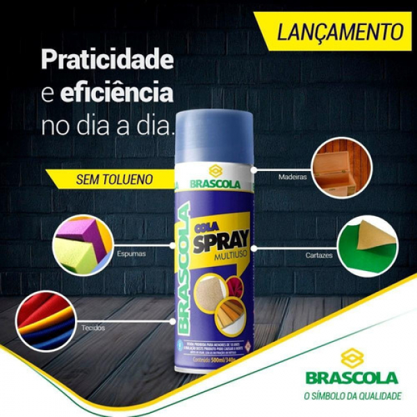 COLA SPRAY CONTATO BRASCOLA 340GR