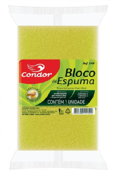 Bloco de Espuma Condor Ref:840