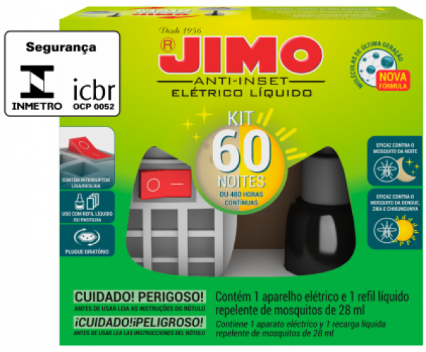 JIMO ANTI-INSET ELETRICO KIT 60 NOITE 