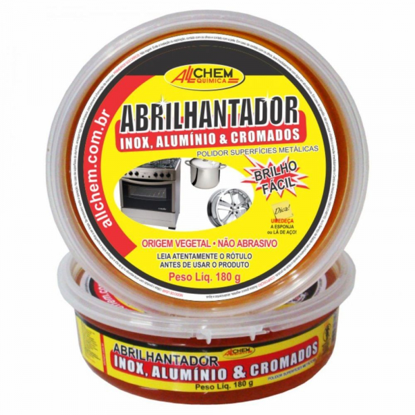 Abrilhantador Inox e Alumínio Allchem 180g