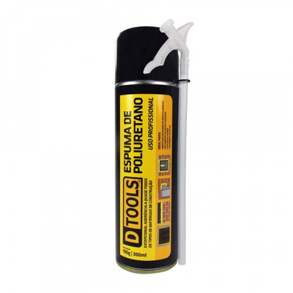 ESPUMA POLIURETANO 300ML - 190 GRAMAS - DTOOLS