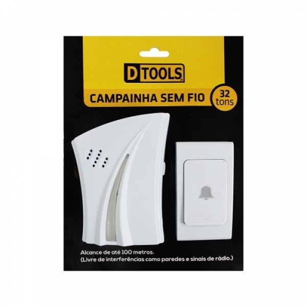 CAMPAINHA ELETRÔNICA SEM FIO - DTOOLS