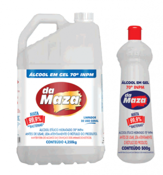 ALCOOL GEL 70° INPM DA MAZA 